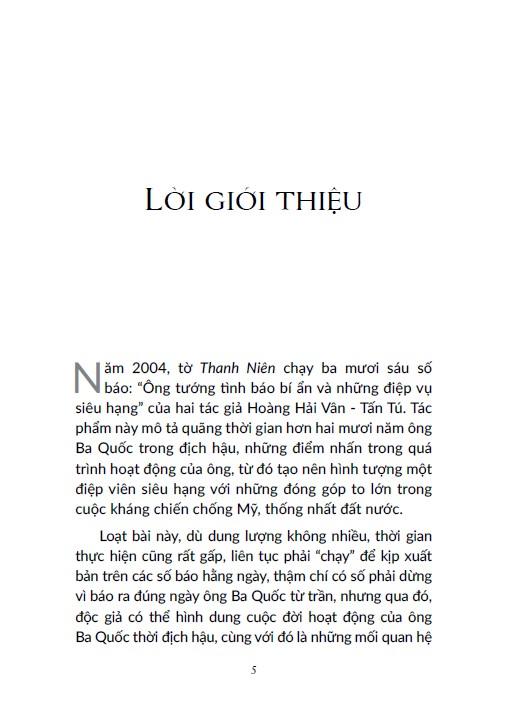 Ông Tướng Tình Báo Bí Ẩn Và Những Điệp Vụ Siêu Hạng