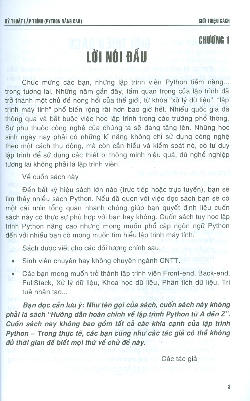 Kỹ Thuật Lập Trình Python Nâng Cao