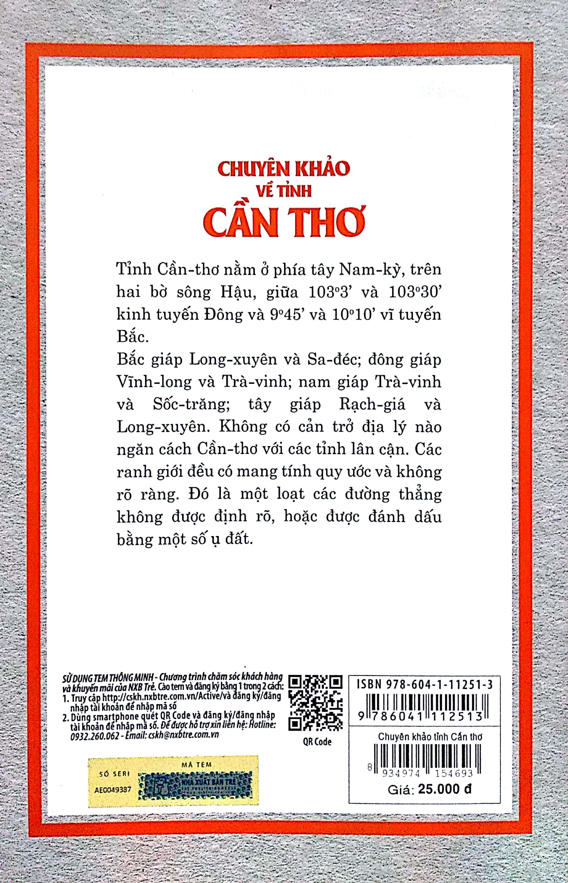 Chuyên Khảo Về Tỉnh Cần Thơ - Địa Lý Học: Tự Nhiên, Kinh Tế Và Lịch Sử Nam Kỳ (Tập X - 1904)