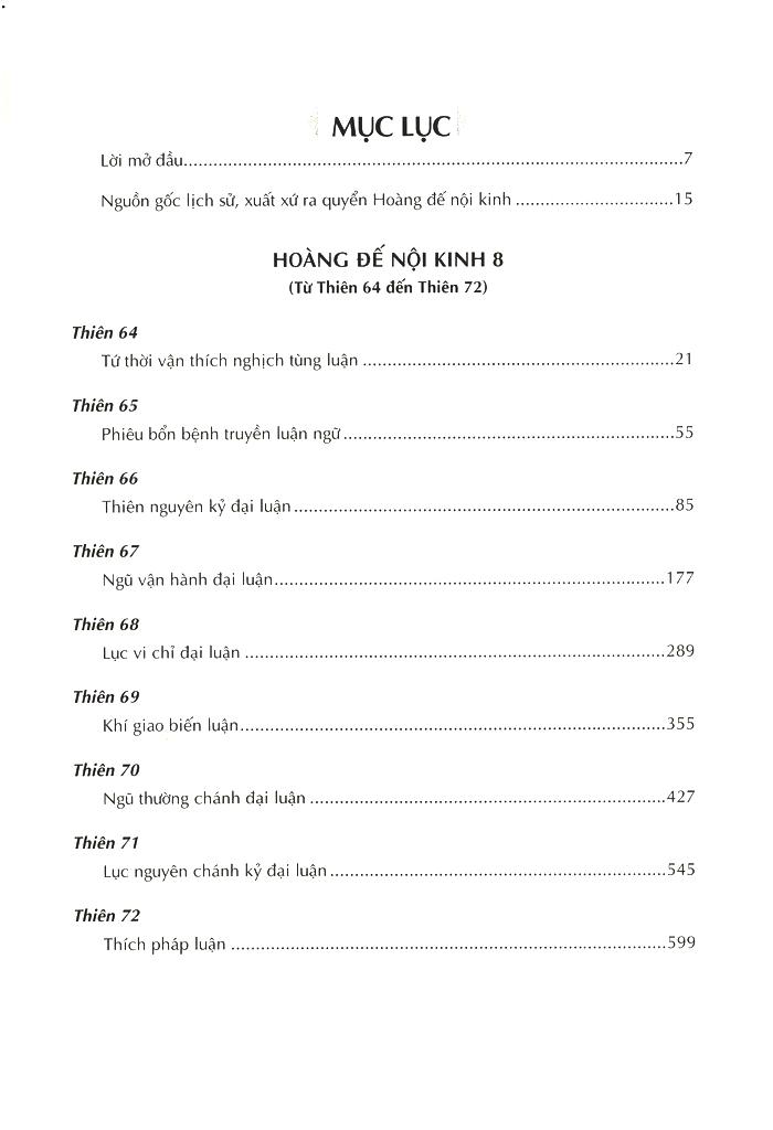 Hoàng Đế Nội Kinh Quyển 8 Và 9