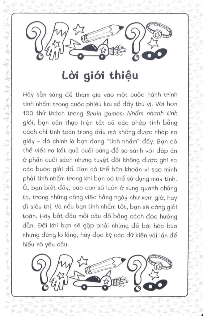 Nhẩm Nhanh Tính Giỏi - 100+ Thử Thách Để Trẻ Yêu Toán Hơn