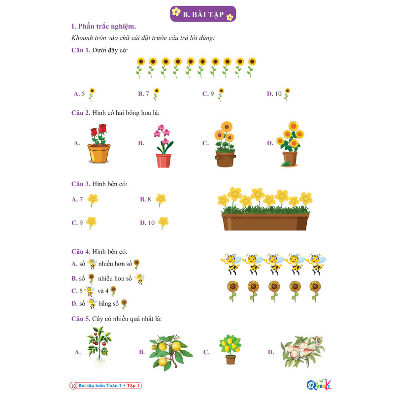 Bài Tập Tuần Toán 1 – Tập 1 – Cánh diều