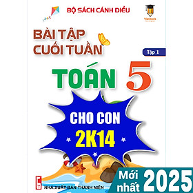 Sách - Bài tập cuối tuần Toán lớp 5 Cánh diều (Học kì 1) VietJack