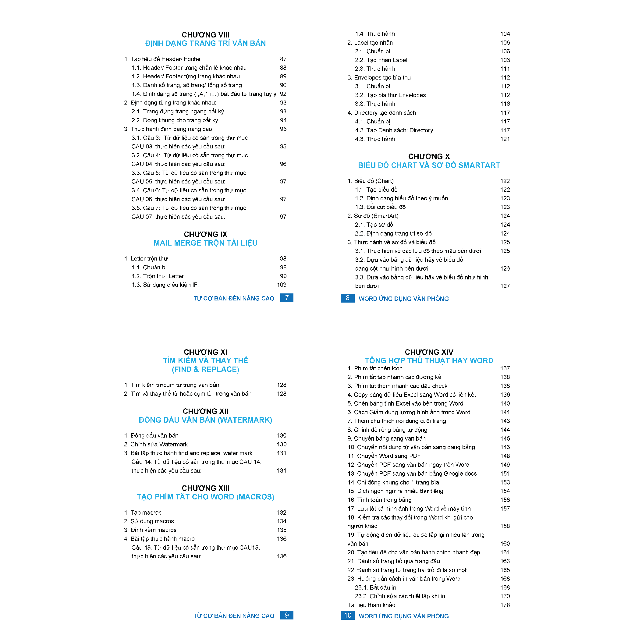 Combo 5 Sách Word - Excel - Power Point - Google Sheet - Power Query ĐÀO TẠO TIN HỌC Ứng Dụng Văn Phòng Kèm Video Hướng Dẫn