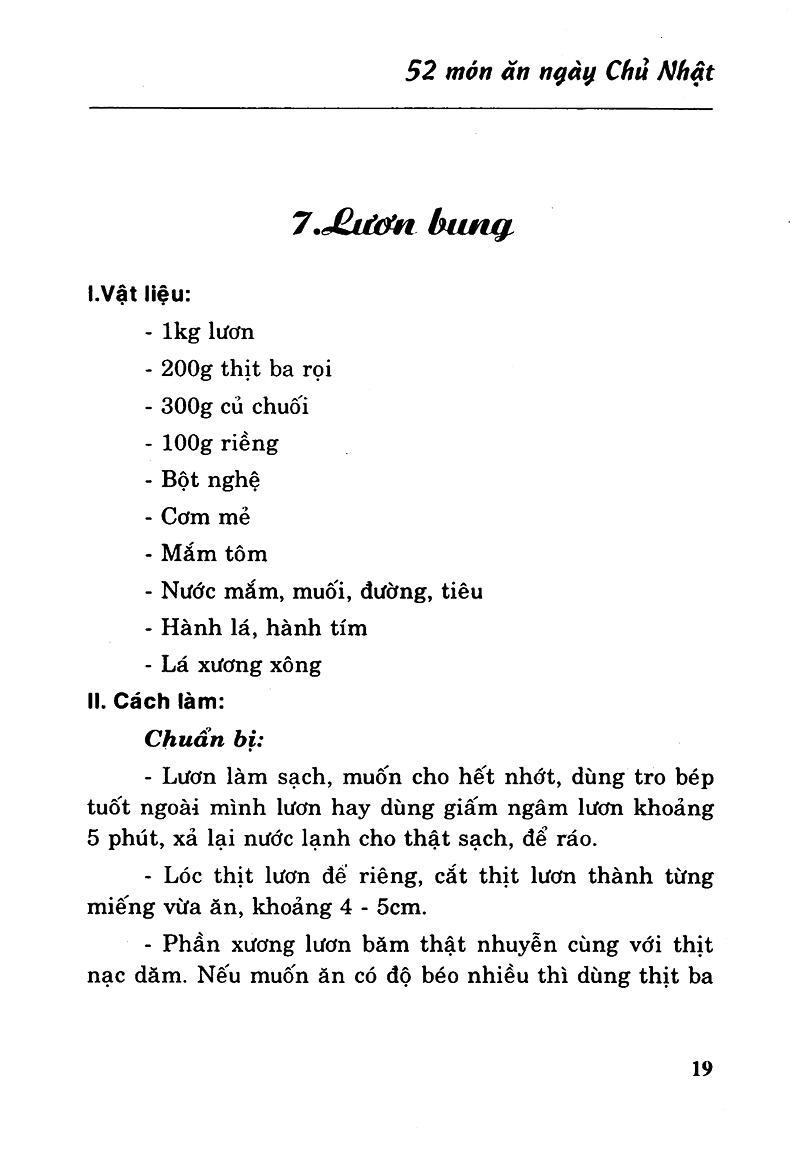 52 Món Ăn Ngày Chủ Nhật