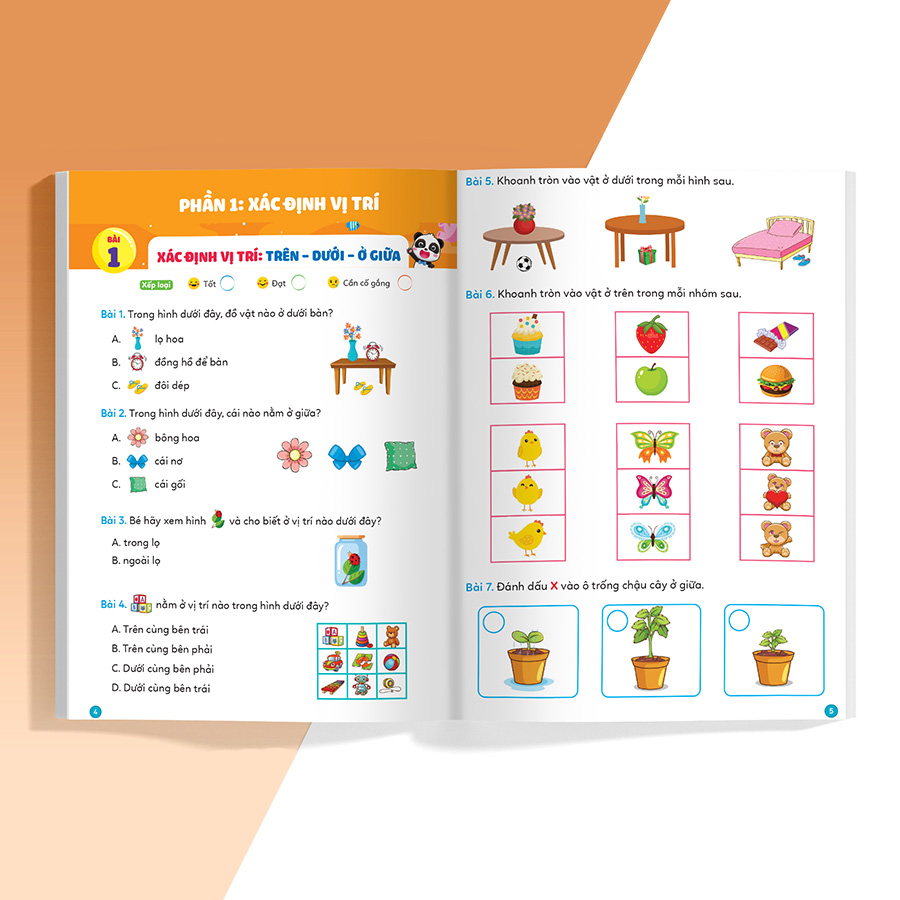 Phiếu Luyện Toán Tư Duy Cùng Gấu Kiki 3 - Xác Định Vị Trí - Các Dạng Toán Quy Luật