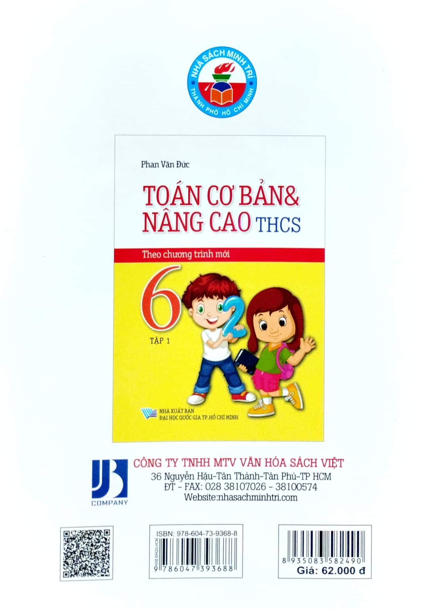 Toán Cơ Bản Và Nâng Cao THCS 6 - Tập 1 (Chương Trình Mới)