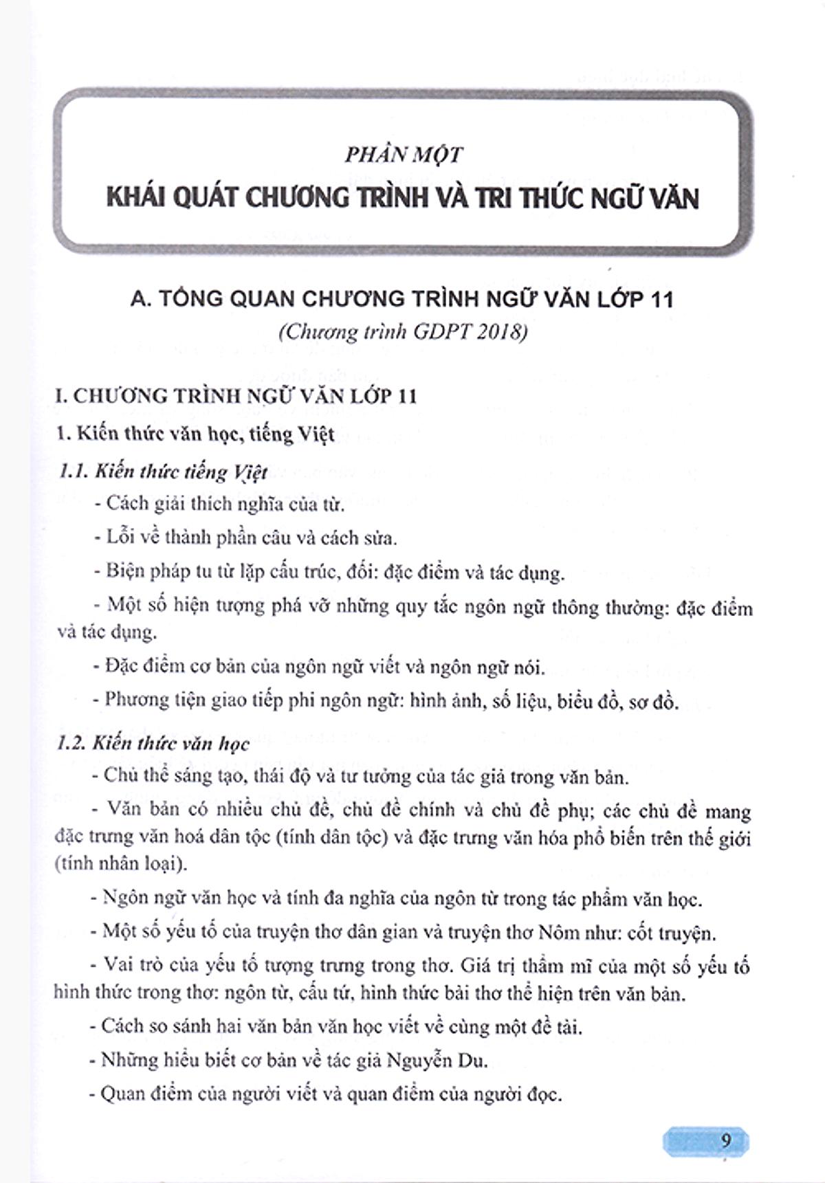 Sách - Hướng Dẫn Ôn Tập Ngữ Văn 11 - 43 Đề Tự Luận Đọc Viết