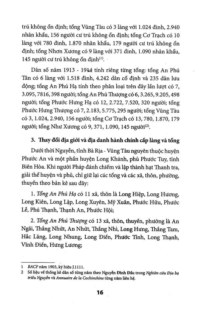 Địa Chí Hành Chính Các Tỉnh Nam Kỳ Thời Pháp Thuộc (1859 - 1954)