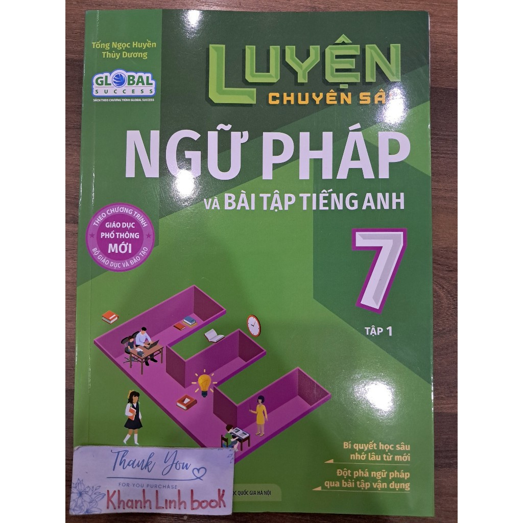 Sách - Combo Luyện chuyên sâu ngữ pháp và bài tập tiếng anh lớp 7 tập 1 + 2 (MG)