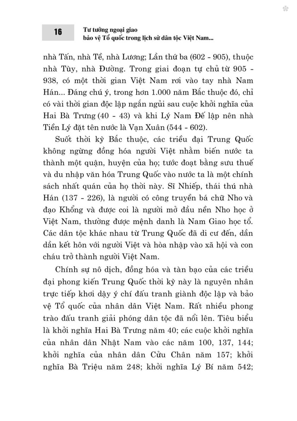 Tư tưởng ngoại giao bảo vệ Tổ quốc trong lịch sử dân tộc Việt Nam (Từ thuở lập nước đến năm 1930)