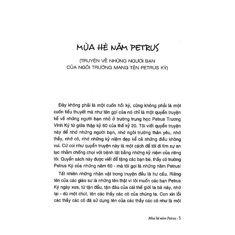 Mùa Hè Năm Petrus (Tái Bản 2019)