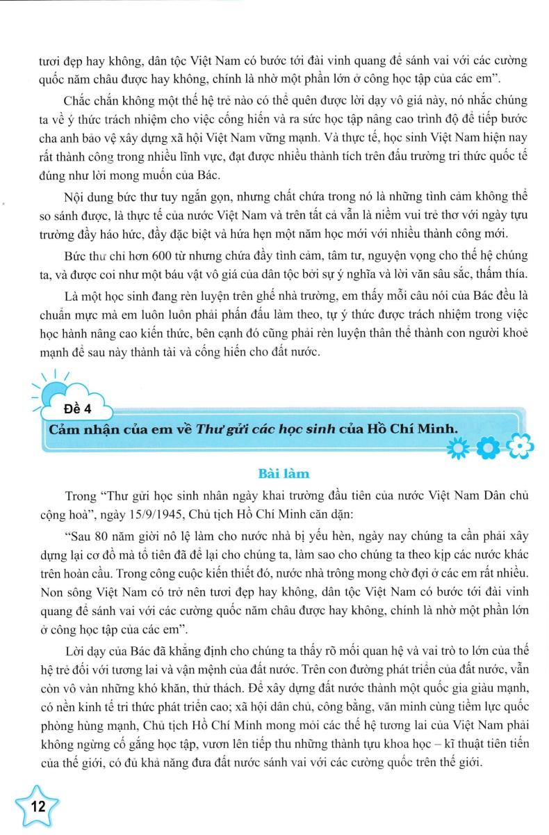 Sách - Những Bài Làm Văn Mẫu 5 - Tập 1 (Cánh Diều)