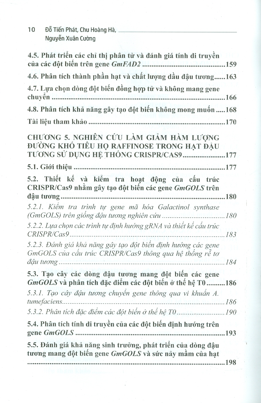Phát Triển Và Ứng Dụng Hệ Thống Chỉnh Sửa Hệ Gene Trong Nghiên Cứu Cơ Bản Và Cải Tạo Giống Đậu Tương (Bộ Sách Chuyên Khảo Ứng Dụng Và Phát Triển Công Nghê Cao) (Bìa Cứng)