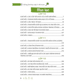 Sổ Tay Sinh Học Cấp 3 - All In One (Theo Chương Trình Giáo Dục Phổ Thông Mới) - Bản Quyền