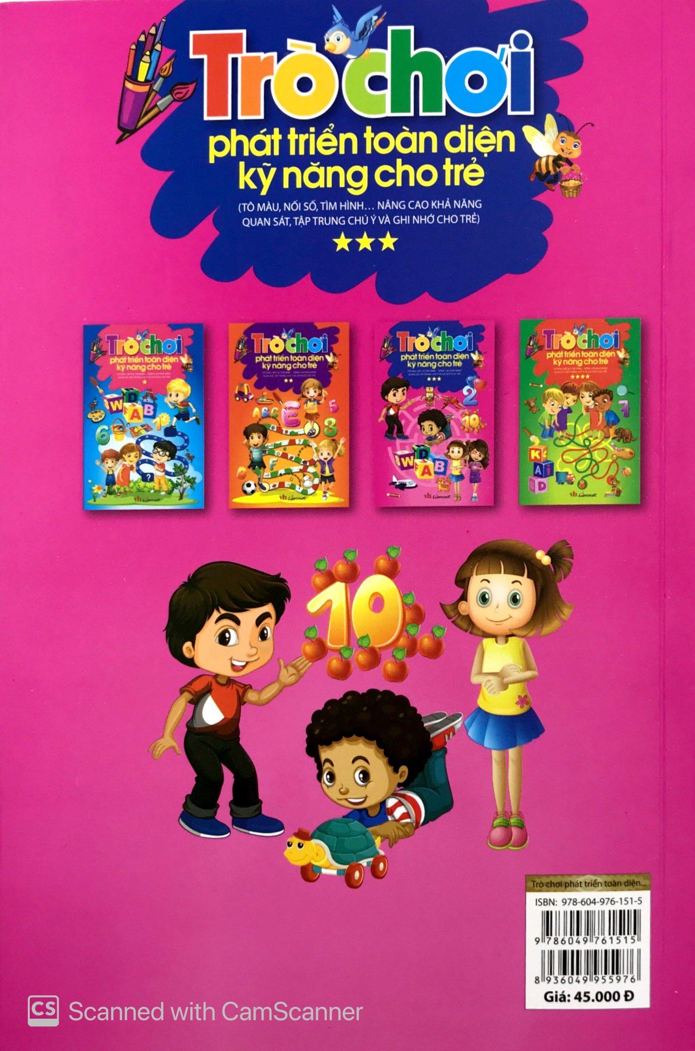Trò Chơi Phát Triển Toàn Diện Kỹ Năng Cho Trẻ - Tập 3