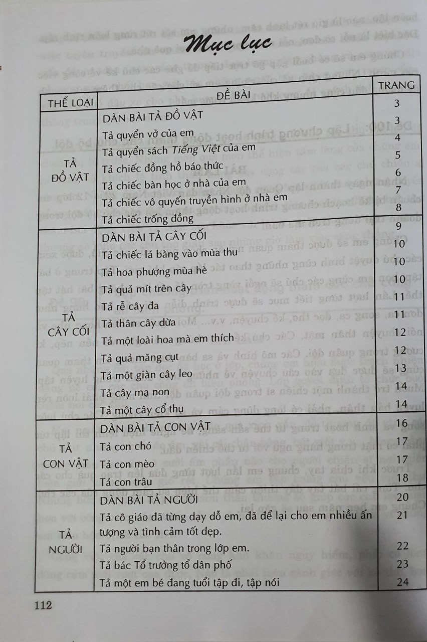 100 Bài Tập Làm Văn Mẫu Lớp 5