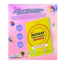 Sách - Restart your English - Restart Your English (Yêu Lại Tiếng Anh Từ đầu) - Mẫu Câu Giao Tiếp Thông Dụng - Kèm apps