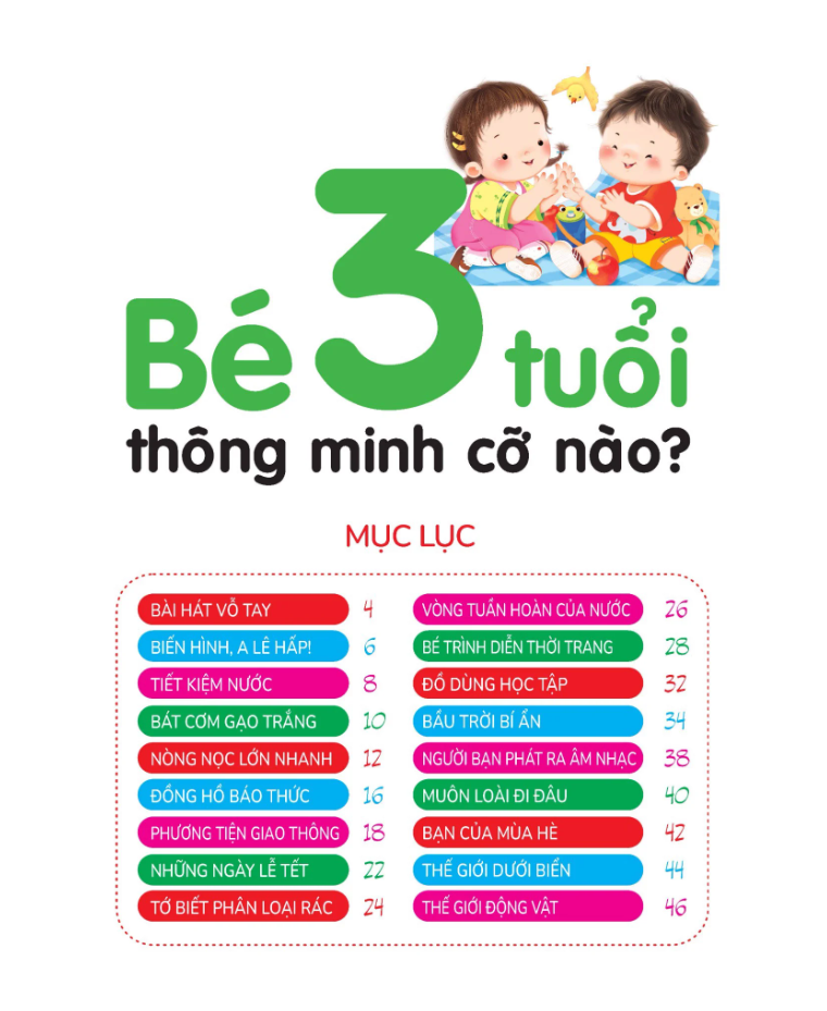Hiểu Từng Tuổi Con: Bé 3 Tuổi Thông Minh Cỡ Nào?