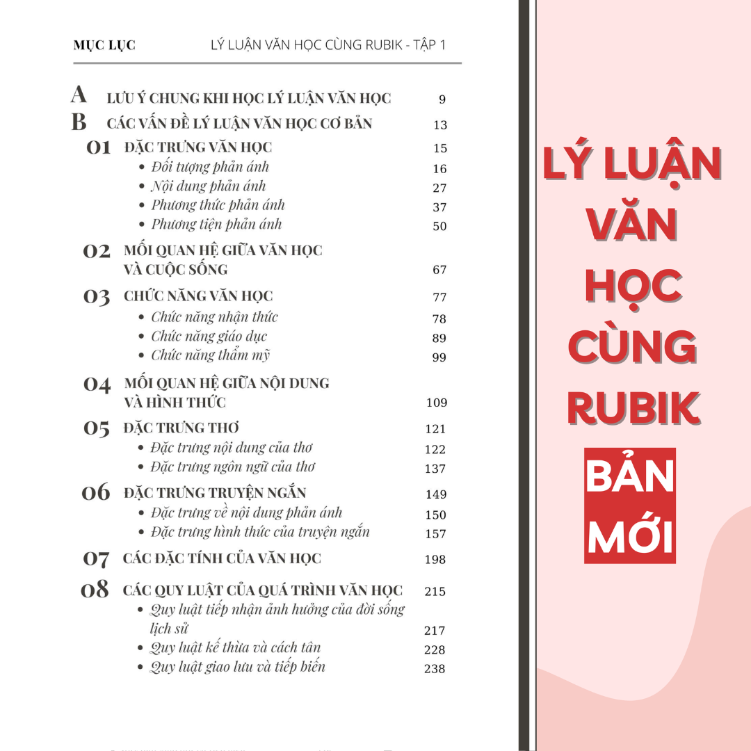 Sách - Lý luận văn học cùng Rubik (Tập 1) - Rubik Văn Chương