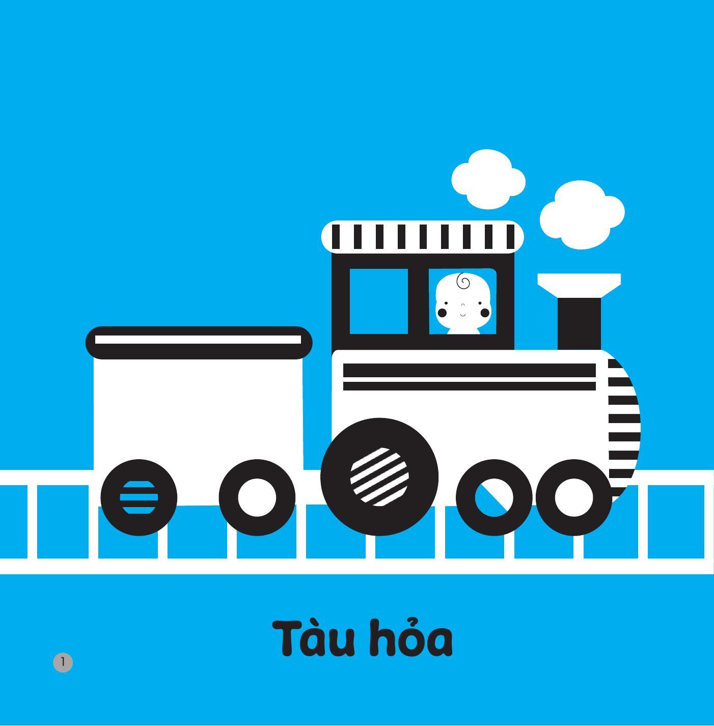 Sách - Sách Kích Thích Thị Giác Và Xúc Giác - Phương Tiện Giao Thông - Bìa Cứng