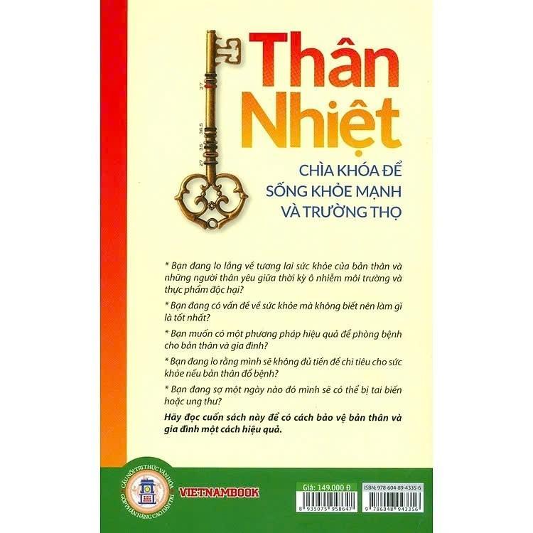 Sách - Thân Nhiệt - Chìa Khóa Để Sống Khỏe Mạnh Và Trường Thọ - VIETNAMBOOK