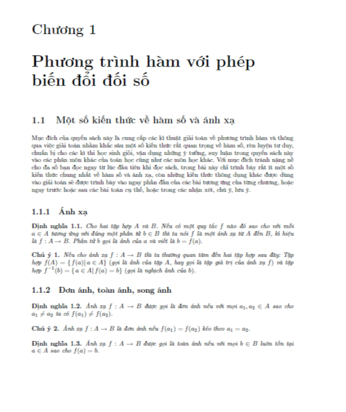 Sách - Chuyên Khảo Phương Trình Hàm (HA)