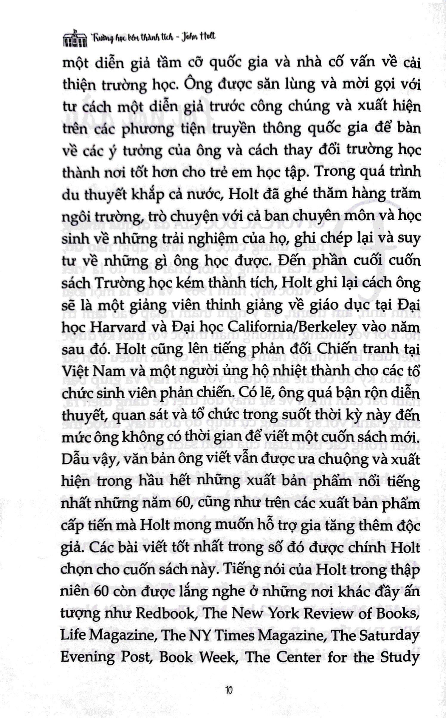 Trường Học Kém Thành Tích