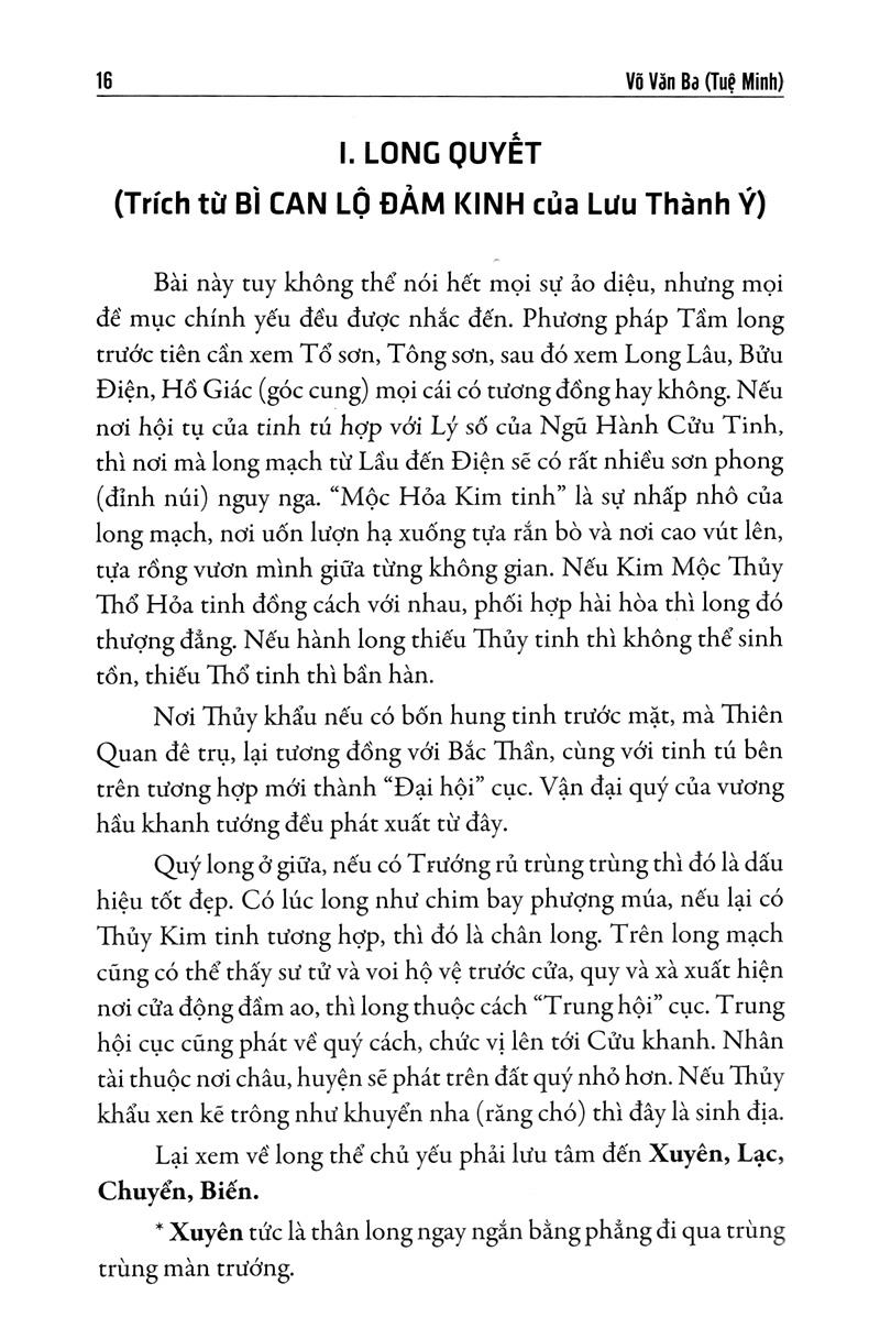 Quyết Địa Tinh Thư - Tầm Long Bộ - Tổng Hợp Tinh Hoa Địa Lý Phong Thủy Trân Tàng Bí Bản (Tập 1)
