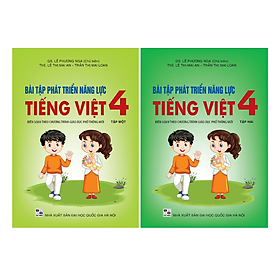 Sách - Combo Bài tập tiếng việt phát triển năng lực 4 - tập 1 + 2 ( Kết nối )