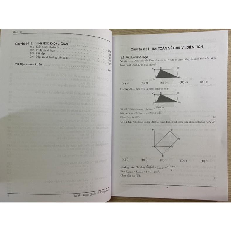 Sách - Kì thi toán quốc tế Kangaroo các chuyên đề chọn lọc cấp độ 4