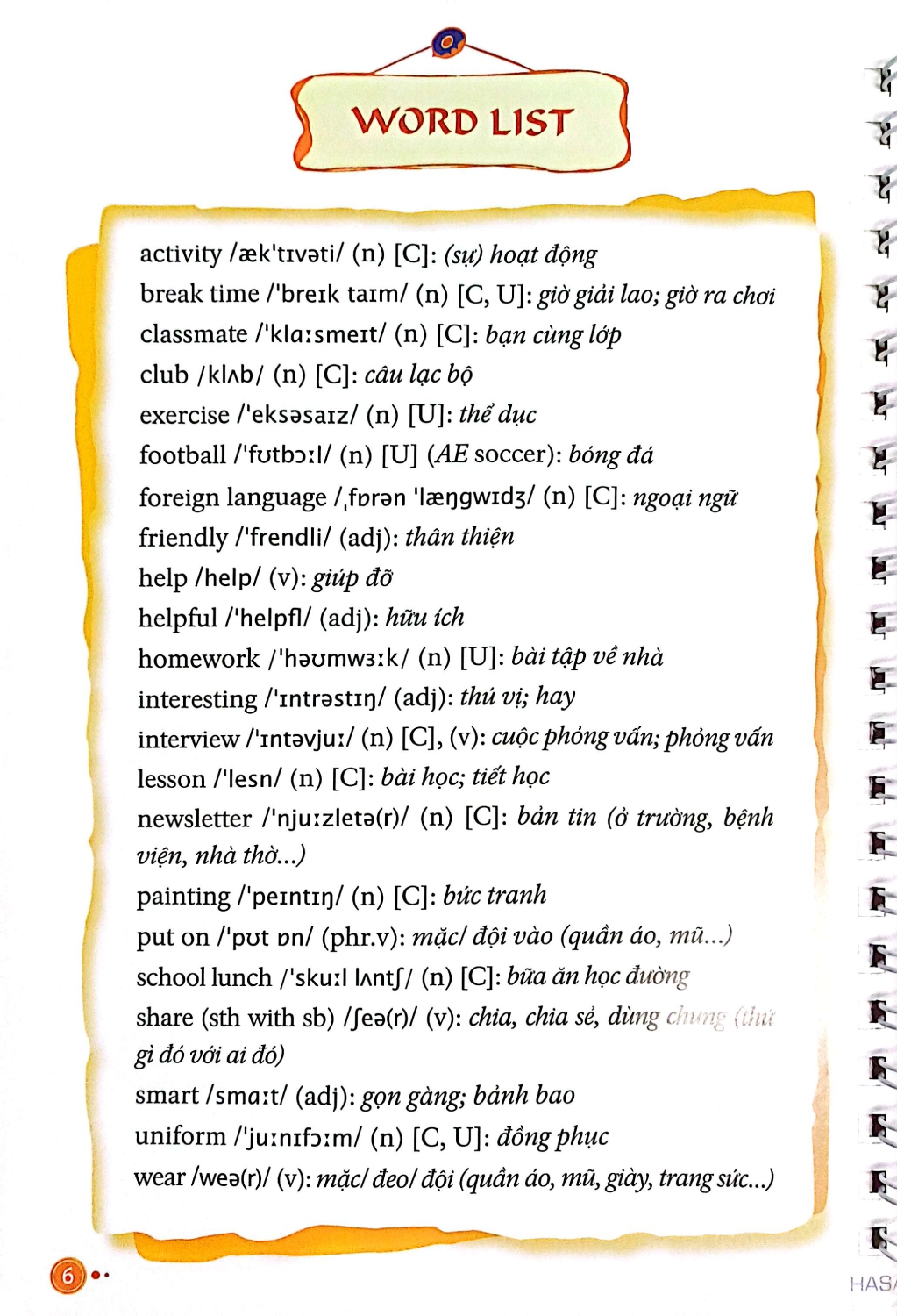 Sổ Tay Tiếng Anh 6 (Dùng Kèm SGK Tiếng Anh 6 Global Success) - HASA