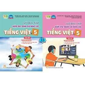 Sách - Combo Vở bài tập kiểm tra, đánh giá năng lực Tiếng Việt 5 -Tập 1.2 SGK Kết nối , Chân Trời