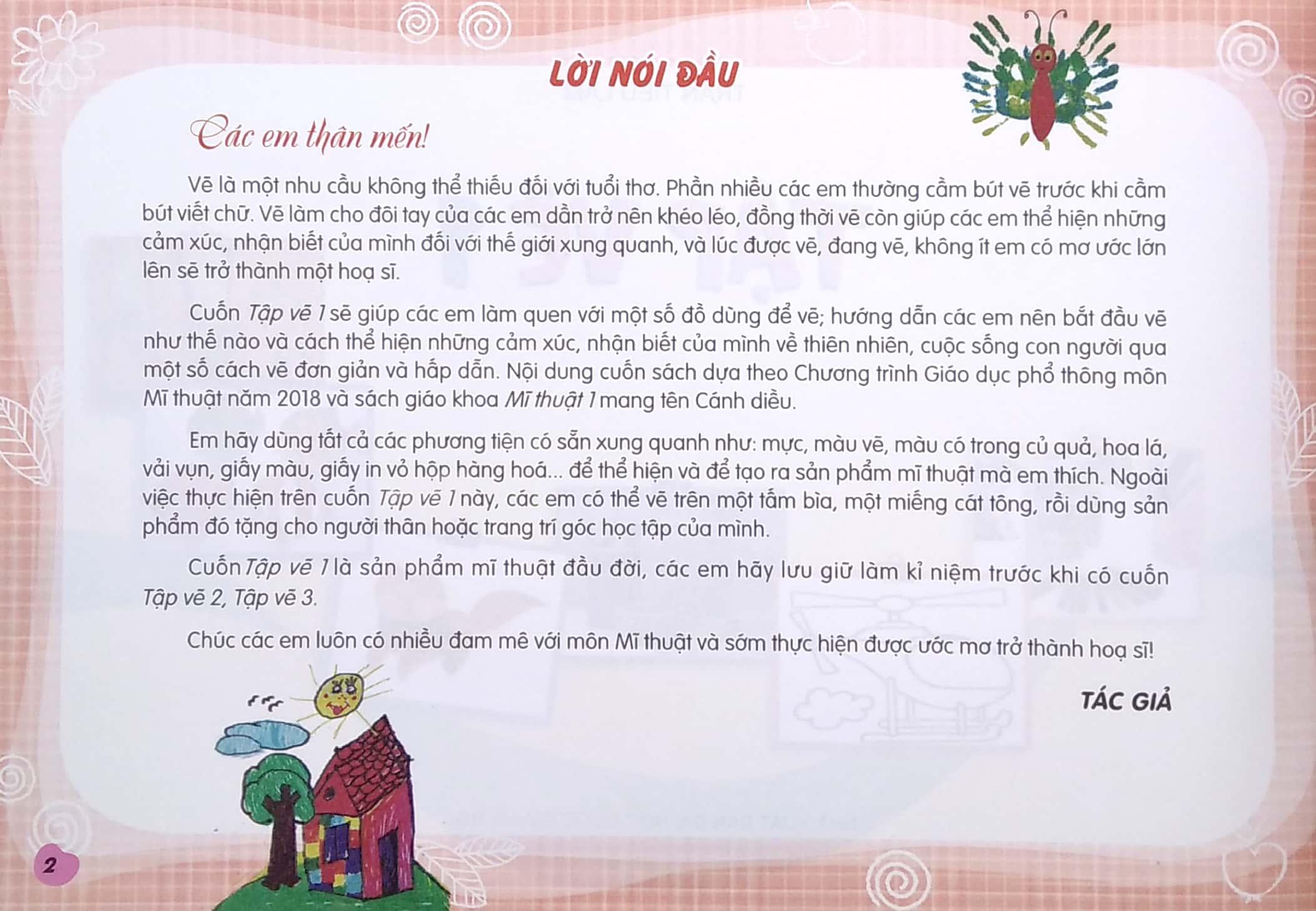 Tập Vẽ 1 (Bộ Sách Cánh Diều) - 2020