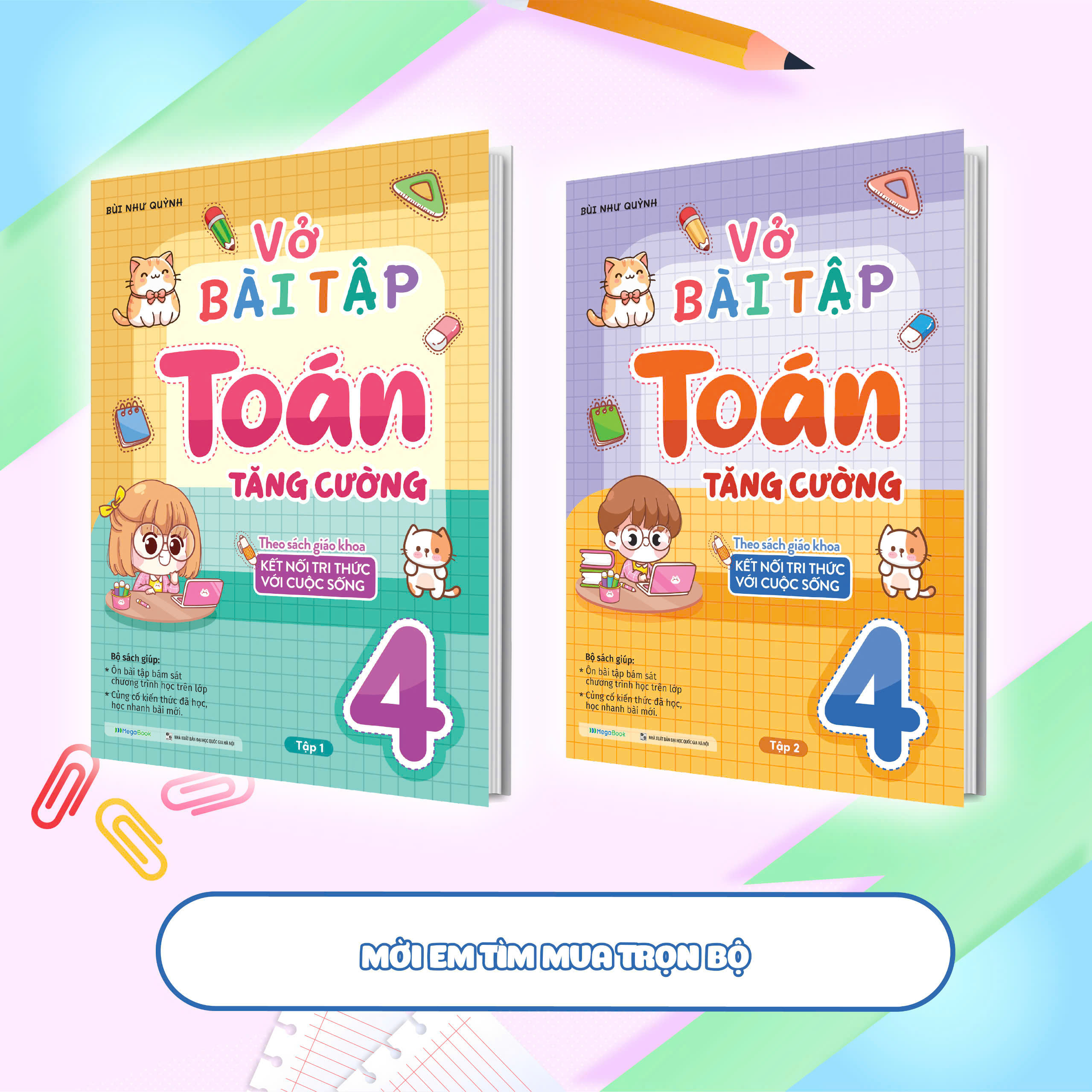Vở bài tập Toán tăng cường lớp 4 tập 2 (Theo sách giáo khoa kết nối tri thức với cuộc sống)