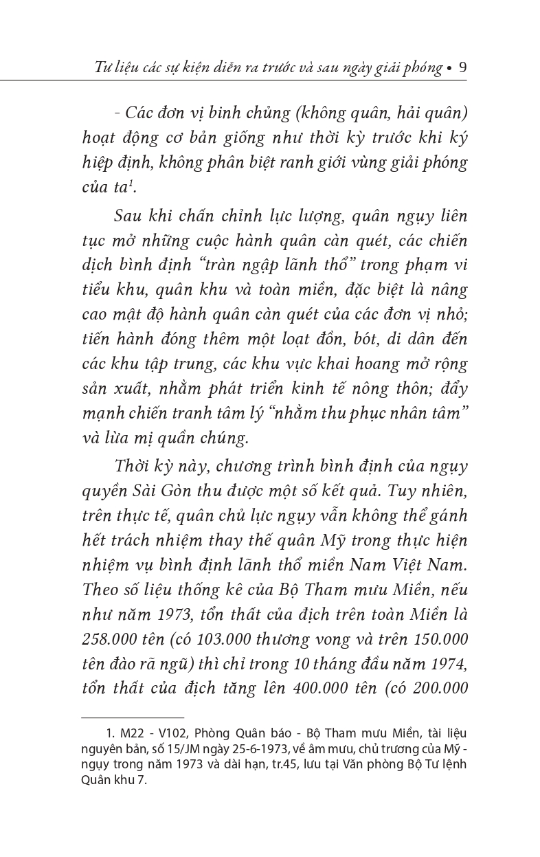 Tư Liệu Các Sự Kiện Diễn Ra Trước Và Sau Ngày Giải Phóng