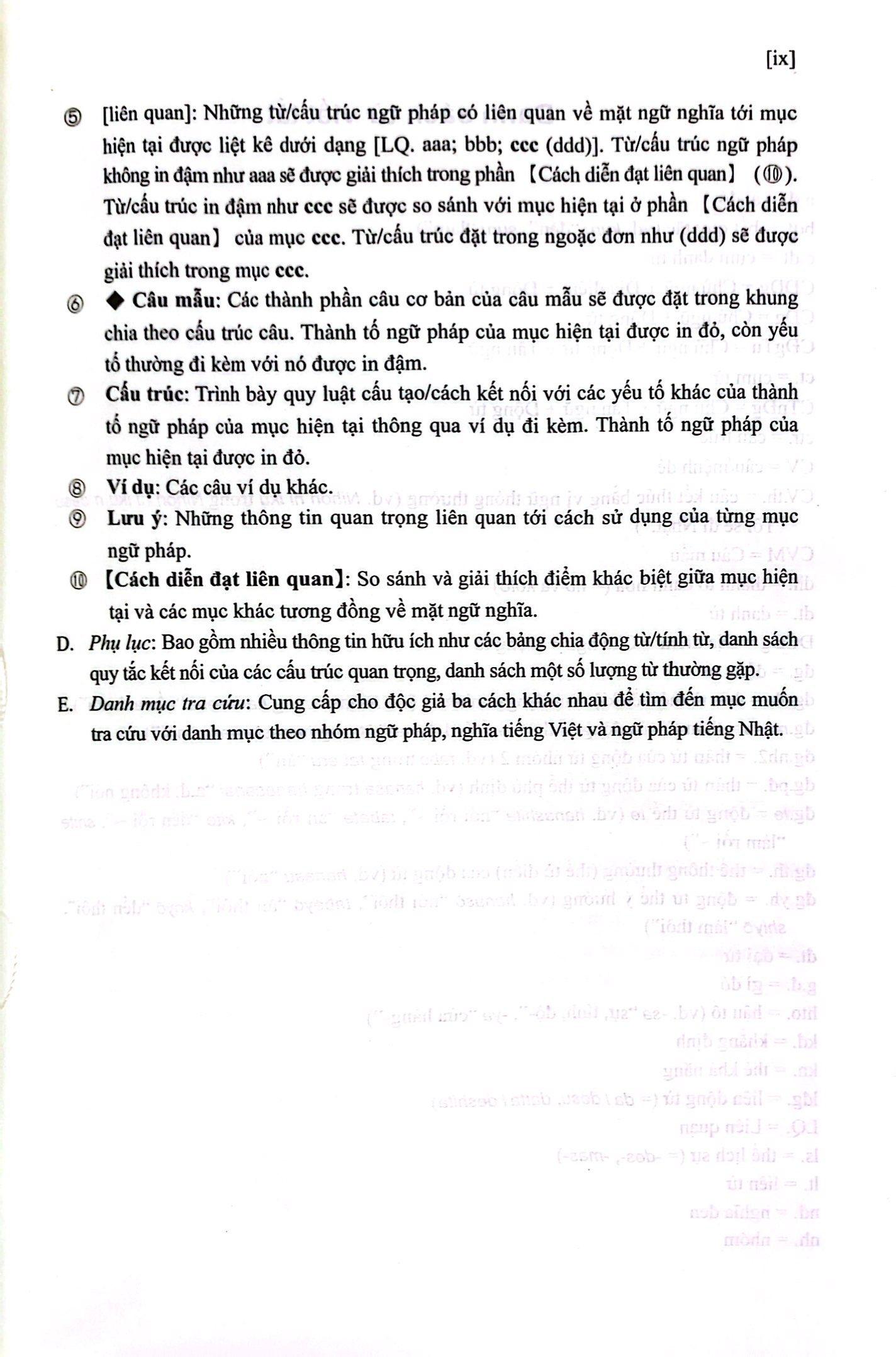 Từ Điển Ngữ Pháp Tiếng Nhật Sơ Cấp