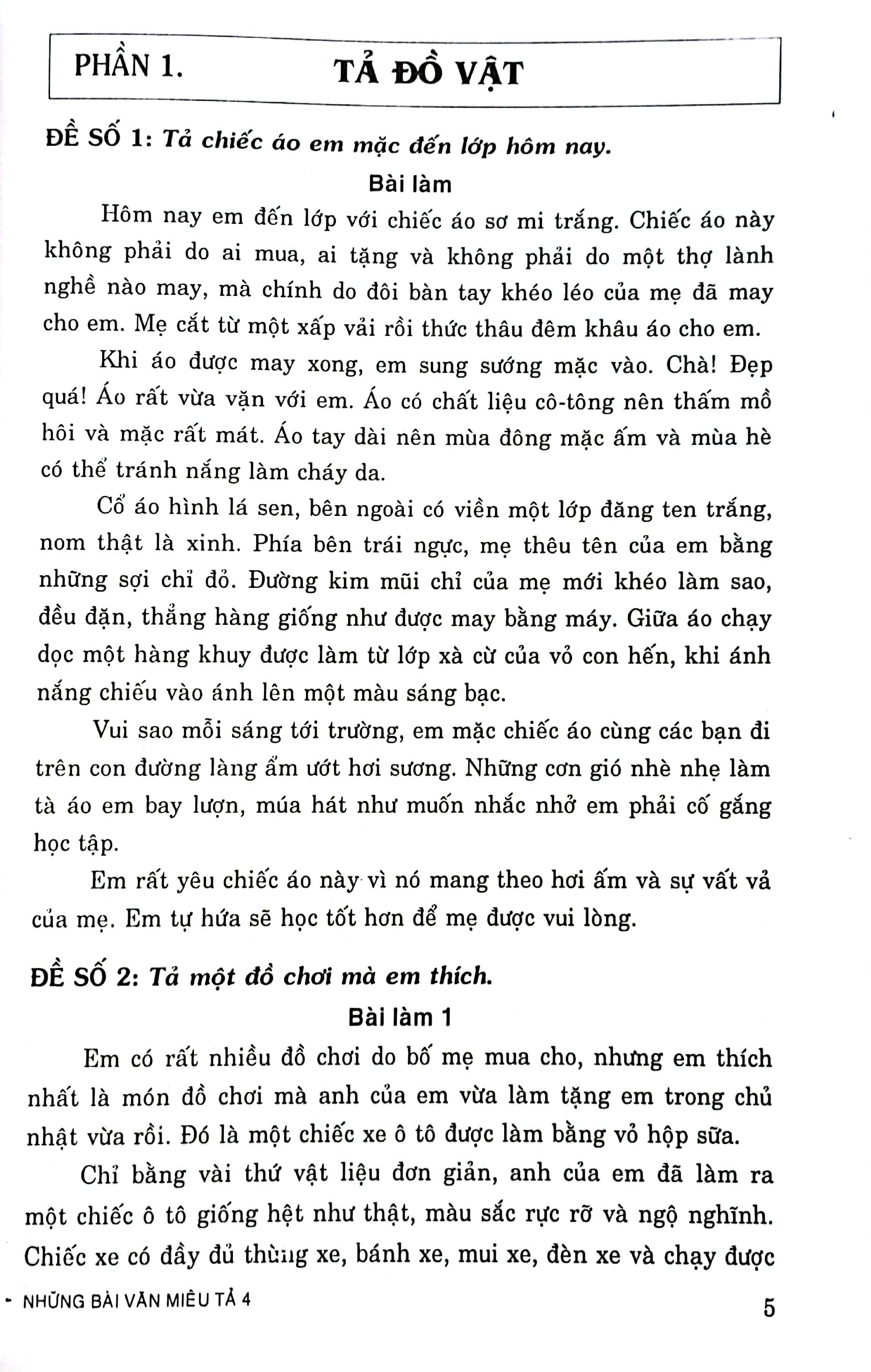 Những Bài Văn Miêu Tả 4