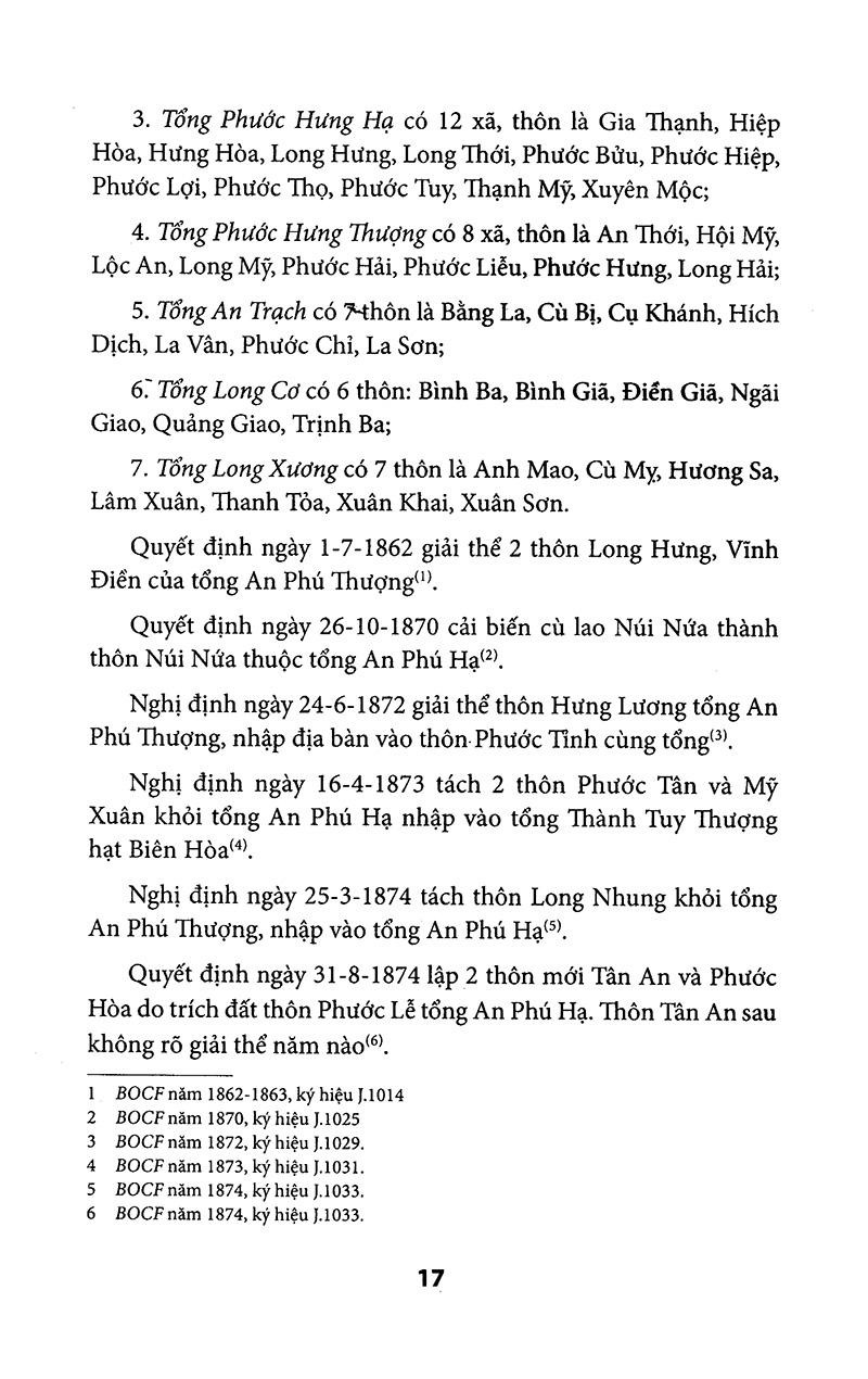 Địa Chí Hành Chính Các Tỉnh Nam Kỳ Thời Pháp Thuộc (1859 - 1954)
