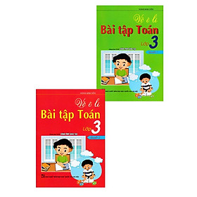 Sách - Vở Ô Li Bài Tập Toán Lớp 3 - Combo 2 Tập - Dùng Kèm SGK Chân Trời Sáng Tạo - Hồng Ân