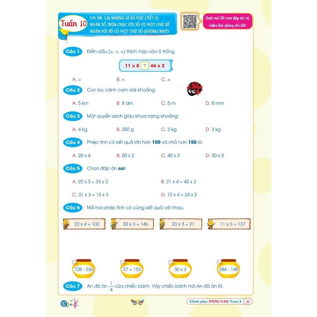 Chinh Phục Nâng Cao Toán Lớp 3 - Cánh Diều - Cả năm ( 1 Cuốn ) - Bản Quyền