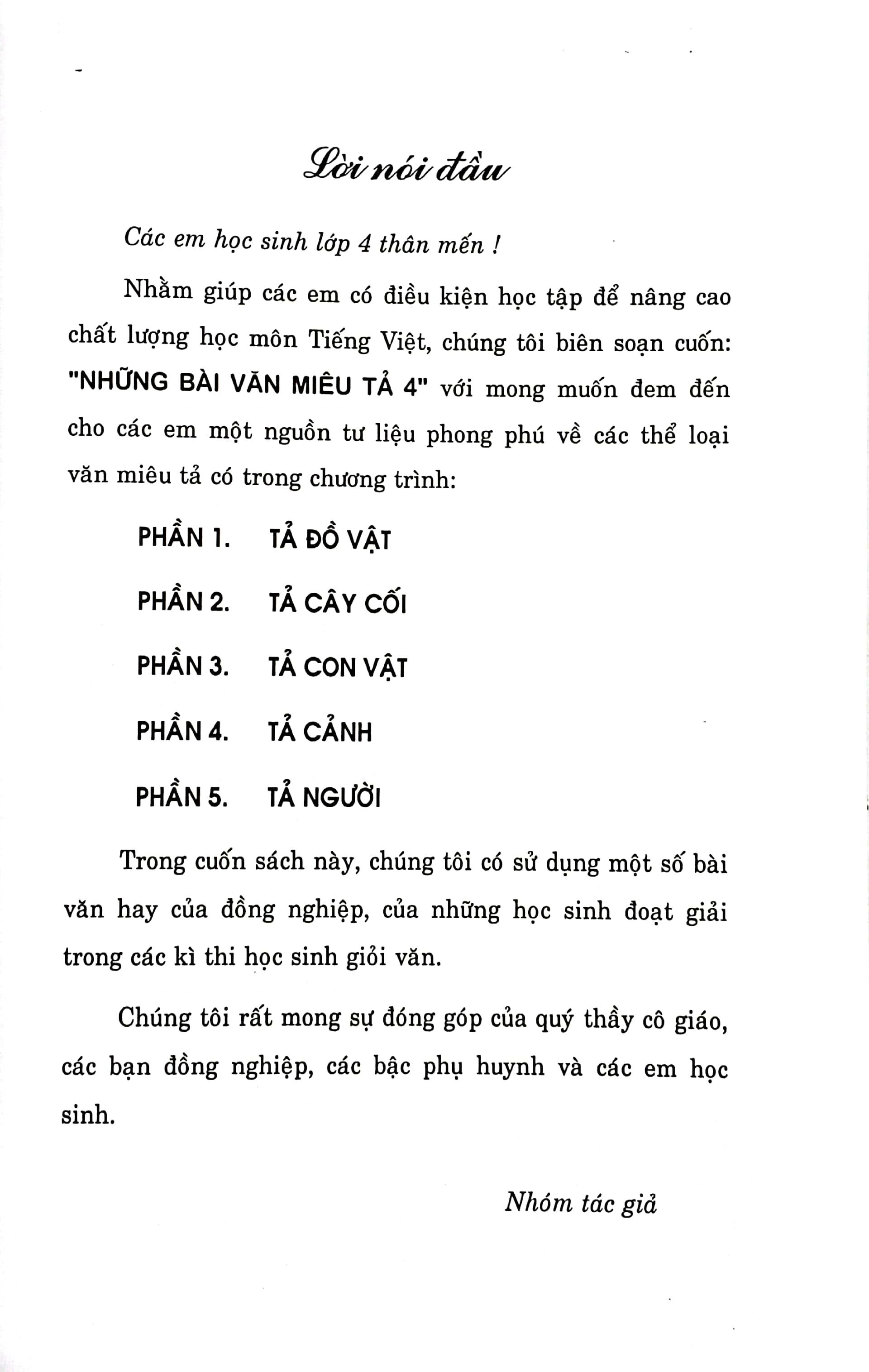 Những Bài Văn Miêu Tả 4