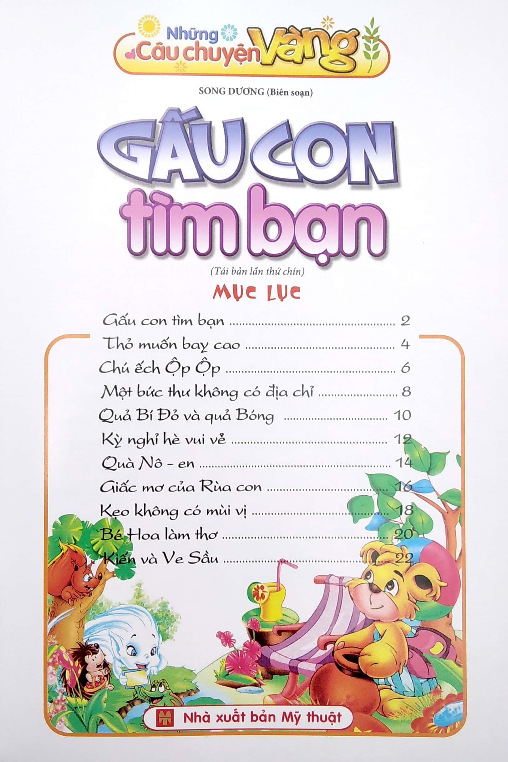 Câu Chuyện Nhỏ Bài Học Lớn - Những Câu Chuyện Vàng - Gấu Con Tìm Bạn