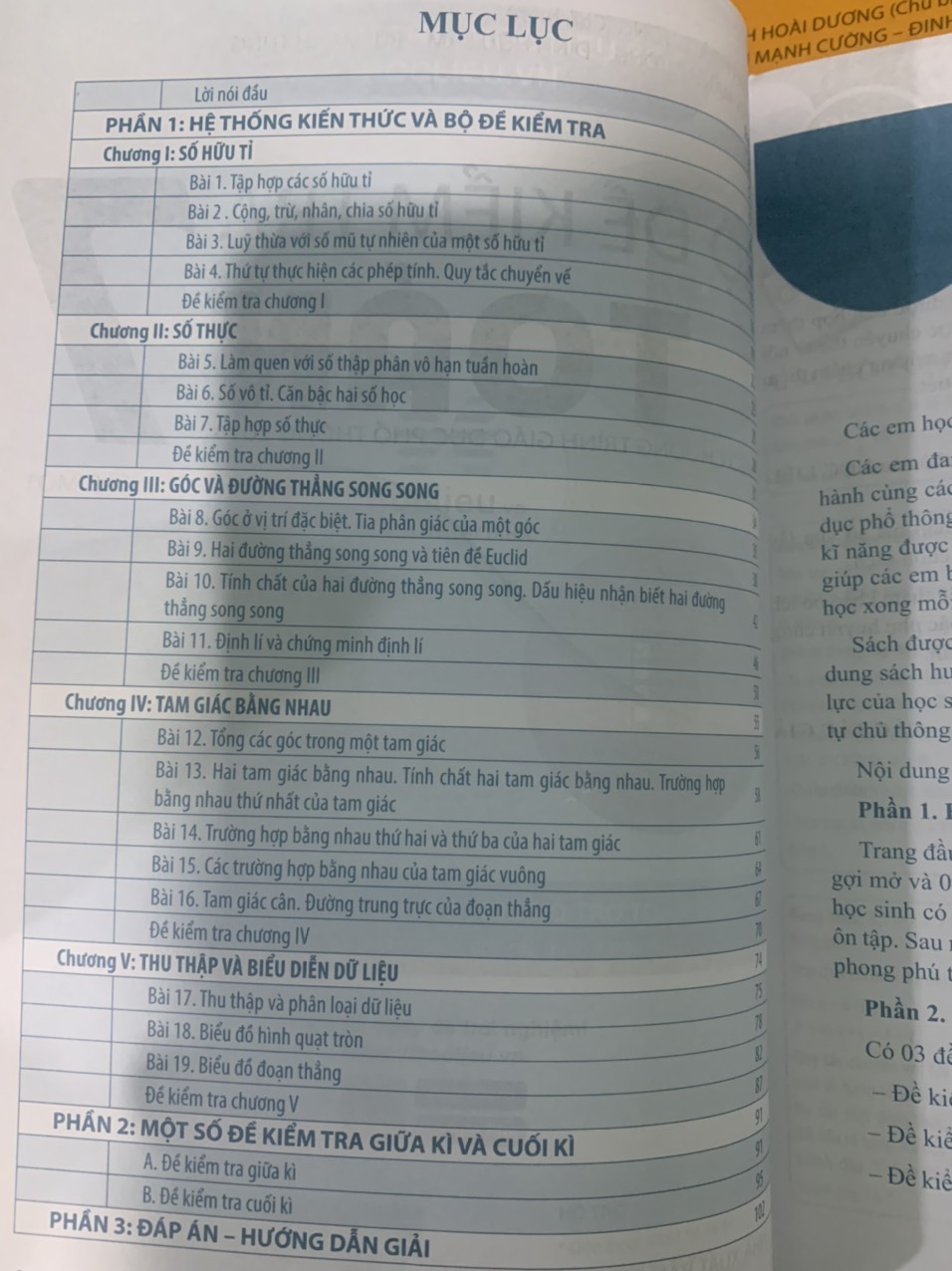 Bộ đề kiểm tra Toán lớp 7 tập 1