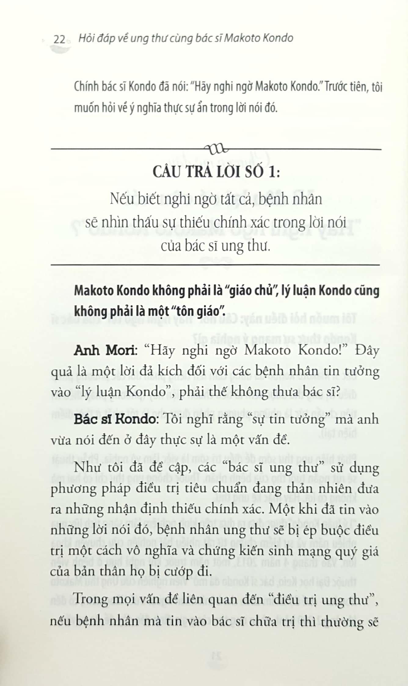Hỏi Đáp Về Ung Thư Cùng Bác Sỹ Makoto Kondo