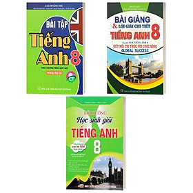Sách - Bài Tập Tiếng Anh 8 + Bài Giảng Và Lời Giải Chi Tiết Tiếng Anh 8 + Bồi Dưỡng Học Sinh Giỏi Tiếng Anh 8 - Hồng Ân