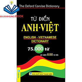 Sách - Từ Điển Anh Việt 75.000 từ.