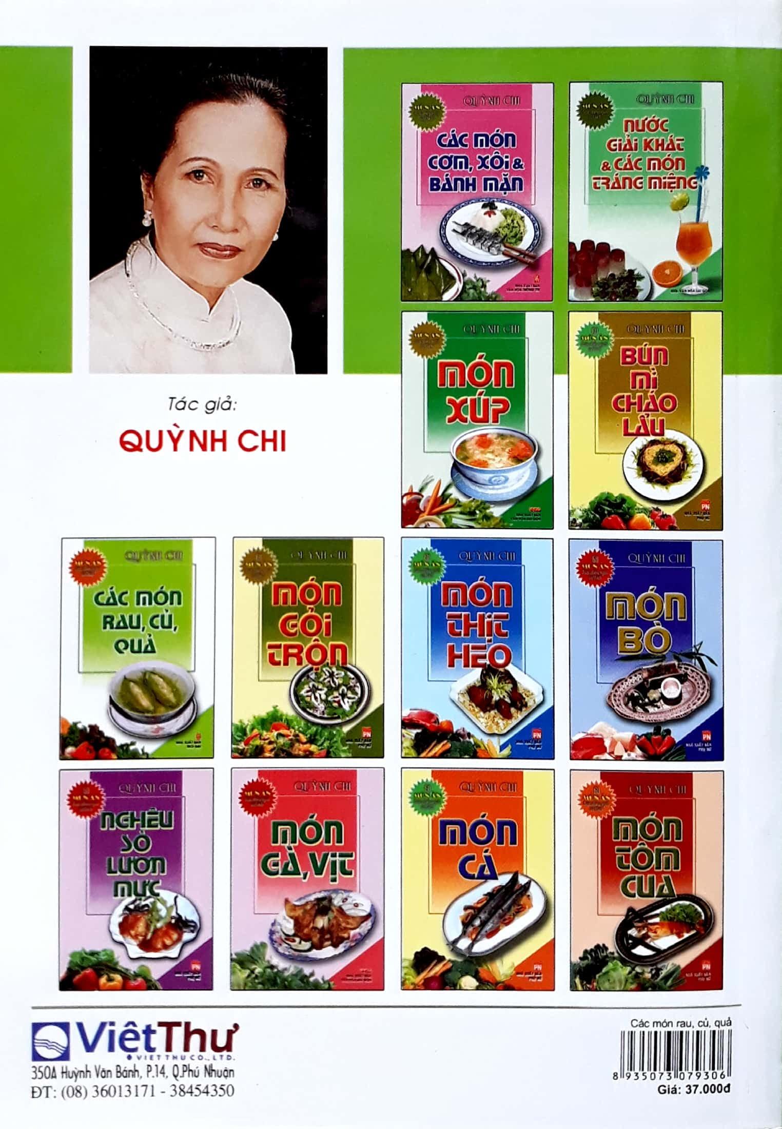 Món Ăn Được Nhiều Người Yêu Thích - Các Món Rau, Củ, Quả (Tái Bản)