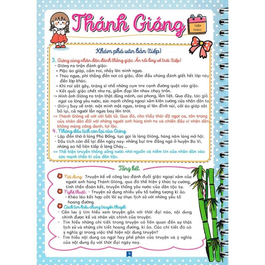 Sách - Sổ Tay Notebook Ngữ Văn 6 - Bám Sát SGK Chân Trời Sáng Tạo - Hồng Ân