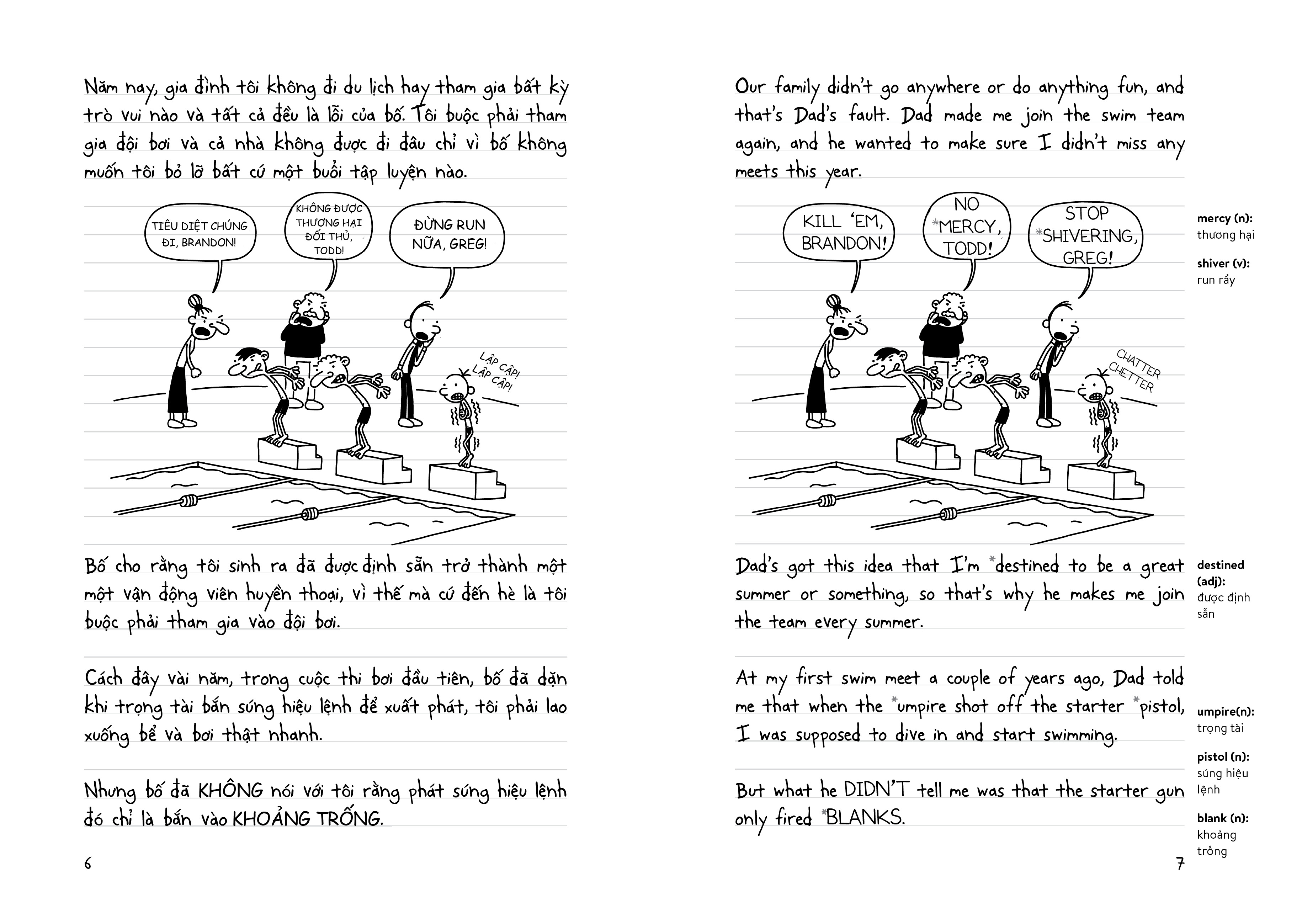 Nhật Ký Chú Bé Nhút Nhát Song Ngữ Tập 2 - Luật của Rodrick - Diary Of A Wimpy Kid